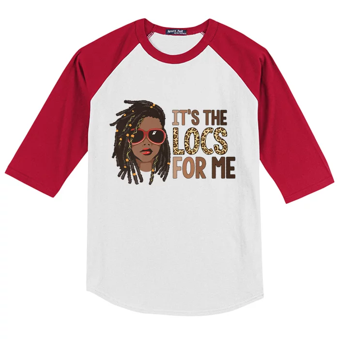 ZGrm Leopard It Is The Locs For Black Woman African Pride Kids Colorblock Raglan Jersey