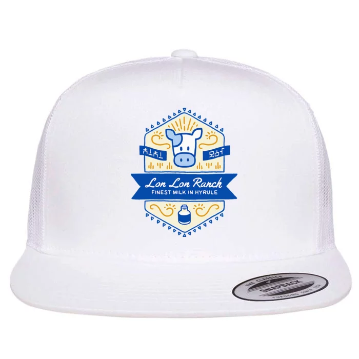 Z.E.L.D.A Lon Lon Ranch Finest Milk In Hyrule Flat Bill Trucker Hat