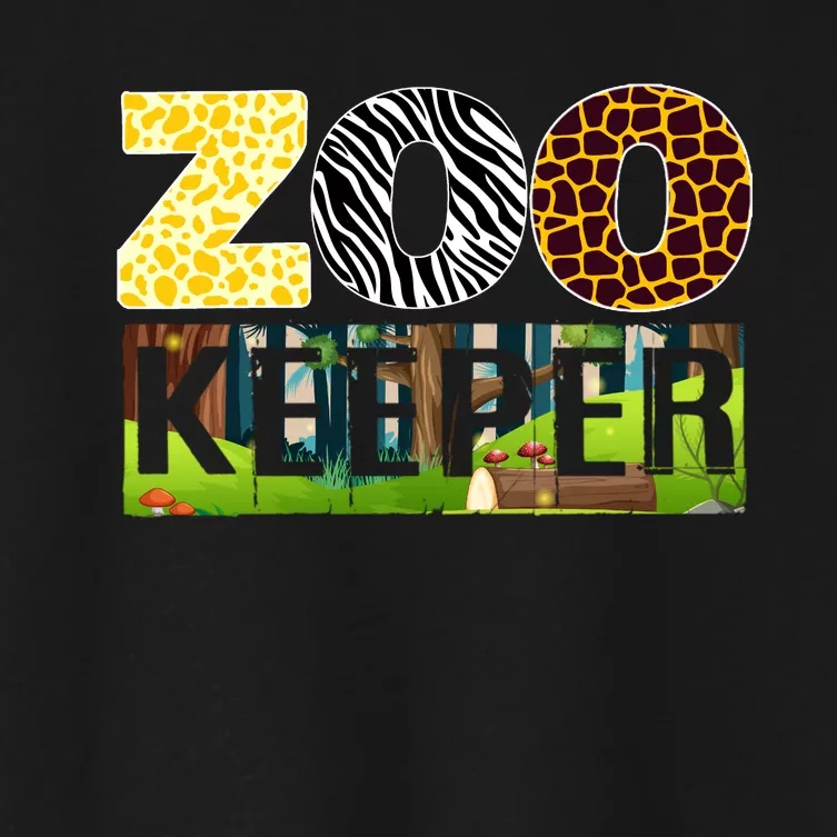 Zoo Life Of Zookeeper Accessories Women's Crop Top Tee