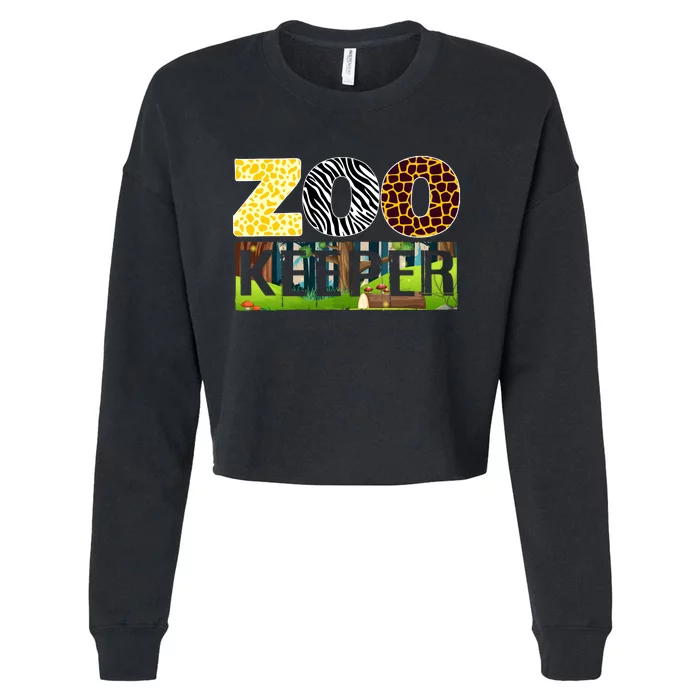 Zoo Life Of Zookeeper Accessories Cropped Pullover Crew