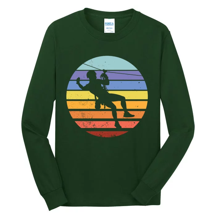 Zip Line Retro Tall Long Sleeve T-Shirt