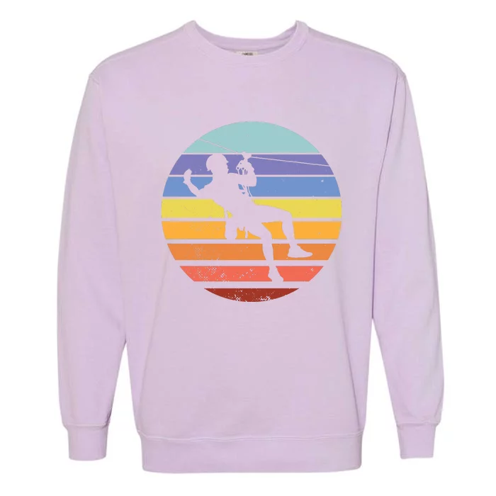 Zip Line Retro Garment-Dyed Sweatshirt