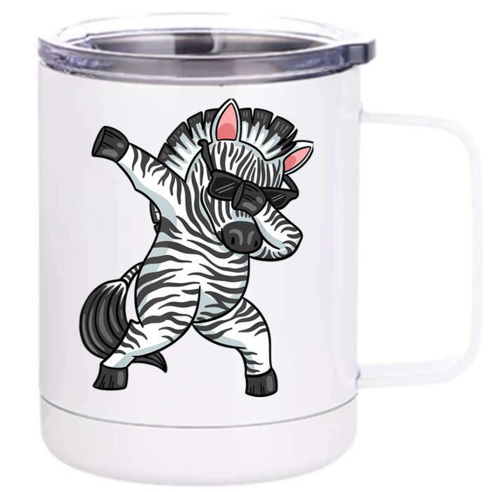 Zebra Lover Shirts, Funny Zebra Tees, Zebra Gifts, Zebra Front & Back 12oz Stainless Steel Tumbler Cup