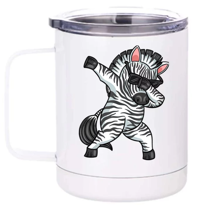 Zebra Lover Shirts, Funny Zebra Tees, Zebra Gifts, Zebra Front & Back 12oz Stainless Steel Tumbler Cup