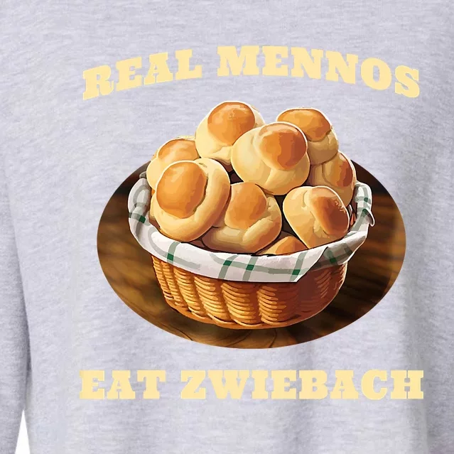 Zwiebach Mennonite Bun Roll Bread Baking Zwieback Cropped Pullover Crew