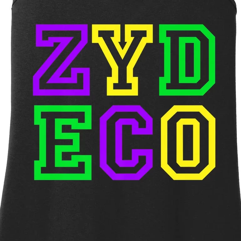 Zydeco Music Forever Festivals with Mardi Gras Fat Tuesday Premium Ladies Essential Tank