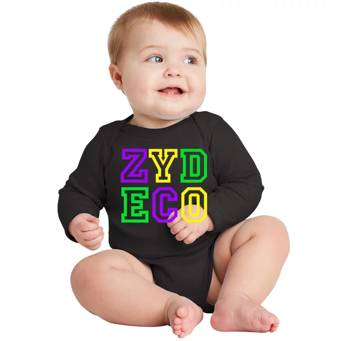 Zydeco Music Forever Festivals with Mardi Gras Fat Tuesday Premium Baby Long Sleeve Bodysuit