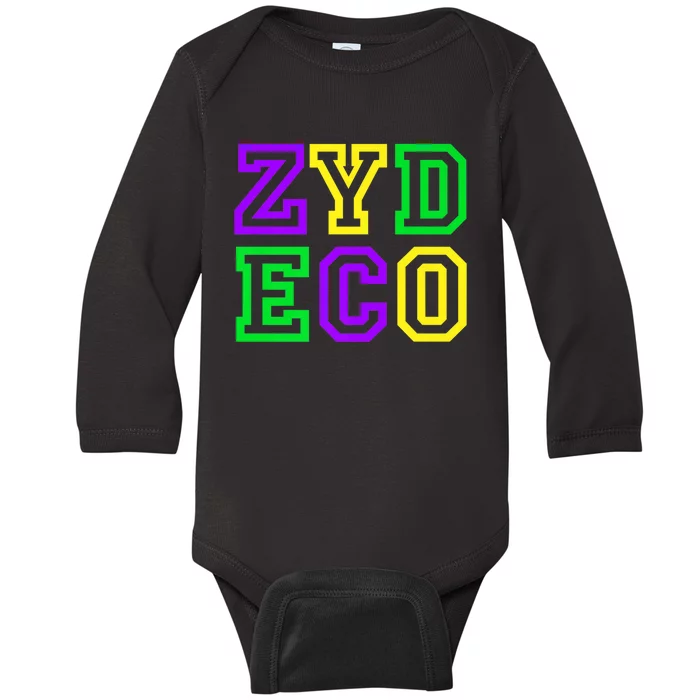 Zydeco Music Forever Festivals with Mardi Gras Fat Tuesday Premium Baby Long Sleeve Bodysuit