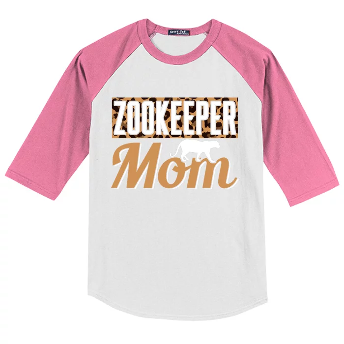 Zookeeper Mom Gift Kids Colorblock Raglan Jersey