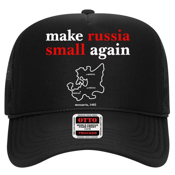 Zelensky Make Russia Small Again High Crown Mesh Trucker Hat