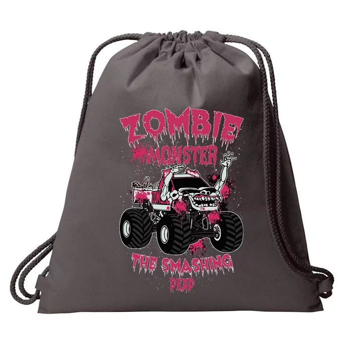 Zombie Monster Truck The Smashing Dead Drawstring Bag