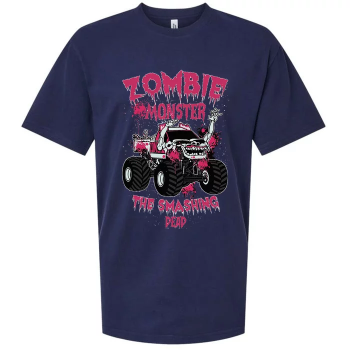 Zombie Monster Truck The Smashing Dead Sueded Cloud Jersey T-Shirt