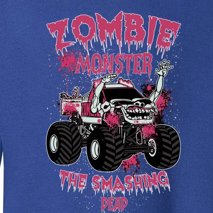 Zombie Monster Truck The Smashing Dead Meaningful Gift Toddler Sweatshirt