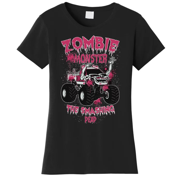 Zombie Monster Truck The Smashing Dead Women's T-Shirt