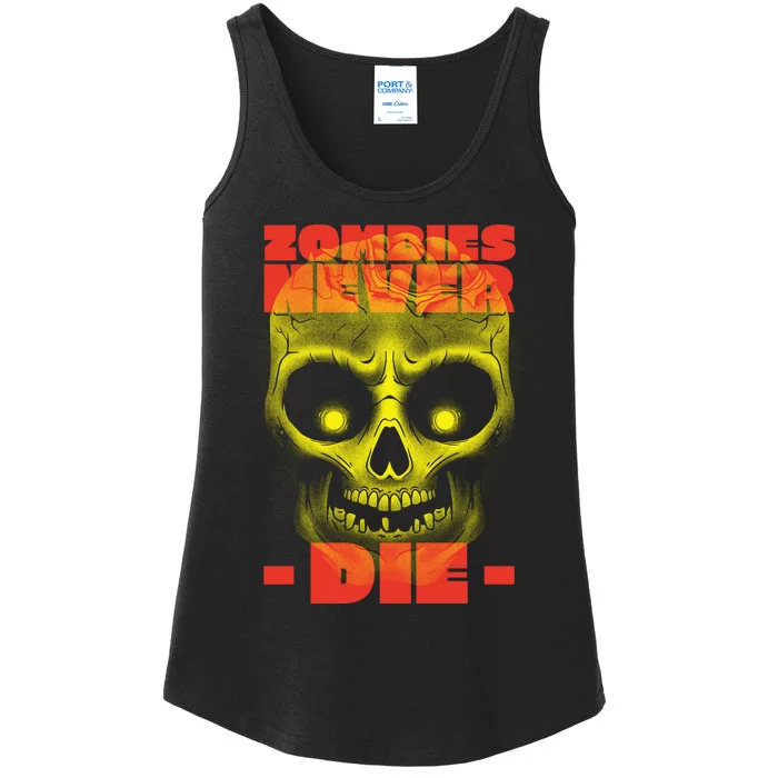 Zombies Never Die Ladies Essential Tank