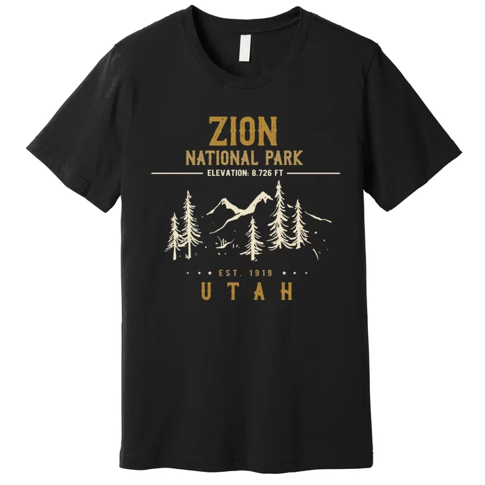 Zion National Park, US Nationalpark In Utah Premium T-Shirt