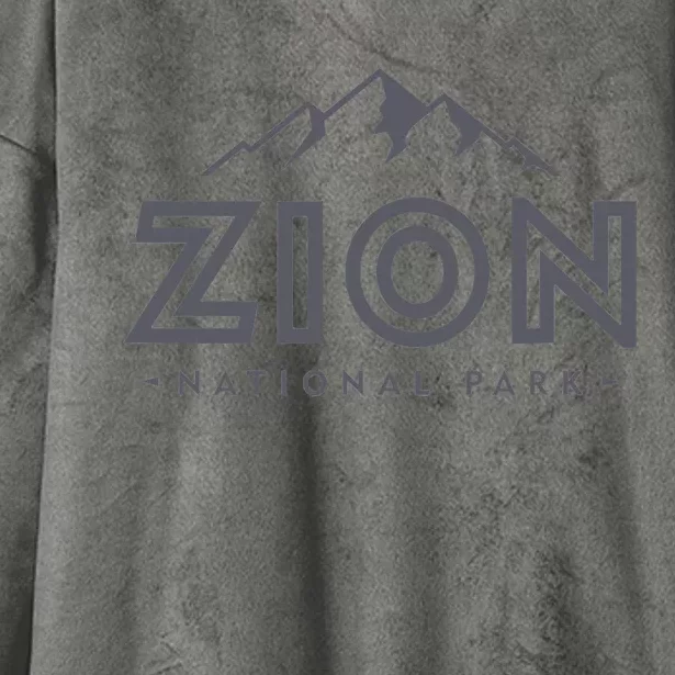 Zion National Park Utah Mountain Hiking Hooded Wearable Blanket