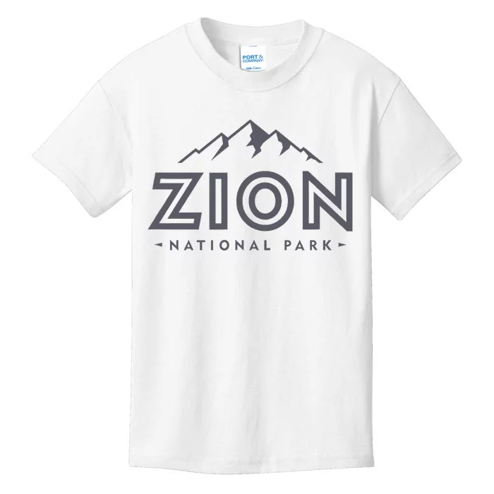 Zion National Park Utah Mountain Hiking Kids T-Shirt