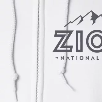 Zion National Park Utah Mountain Hiking Full Zip Hoodie