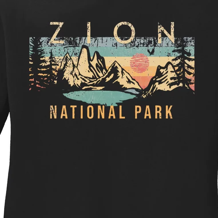 Zion National Park Ladies Long Sleeve Shirt