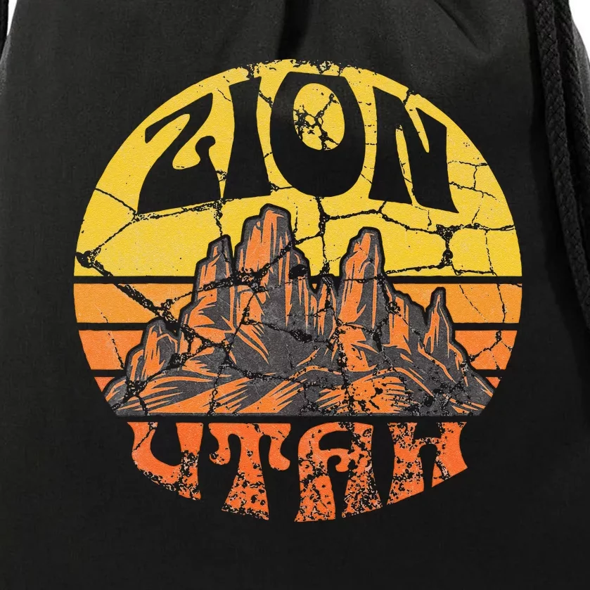 Zion National Park Utah Nature Hiking Outdoor Drawstring Bag