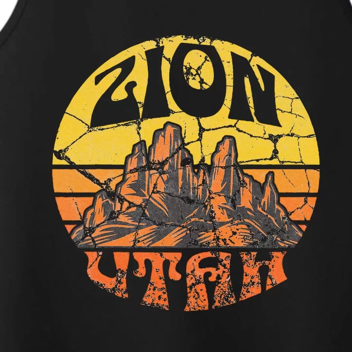 Zion National Park Utah Nature Hiking Outdoor Performance Tank