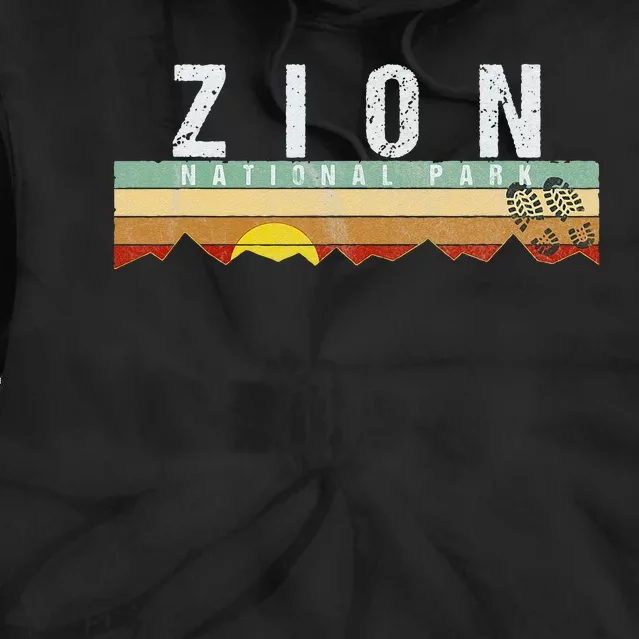 Zion National Park Tee Camping Hiking Tie Dye Hoodie