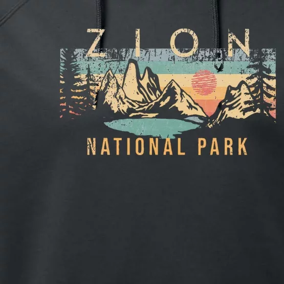 Zion National Park Performance Fleece Hoodie