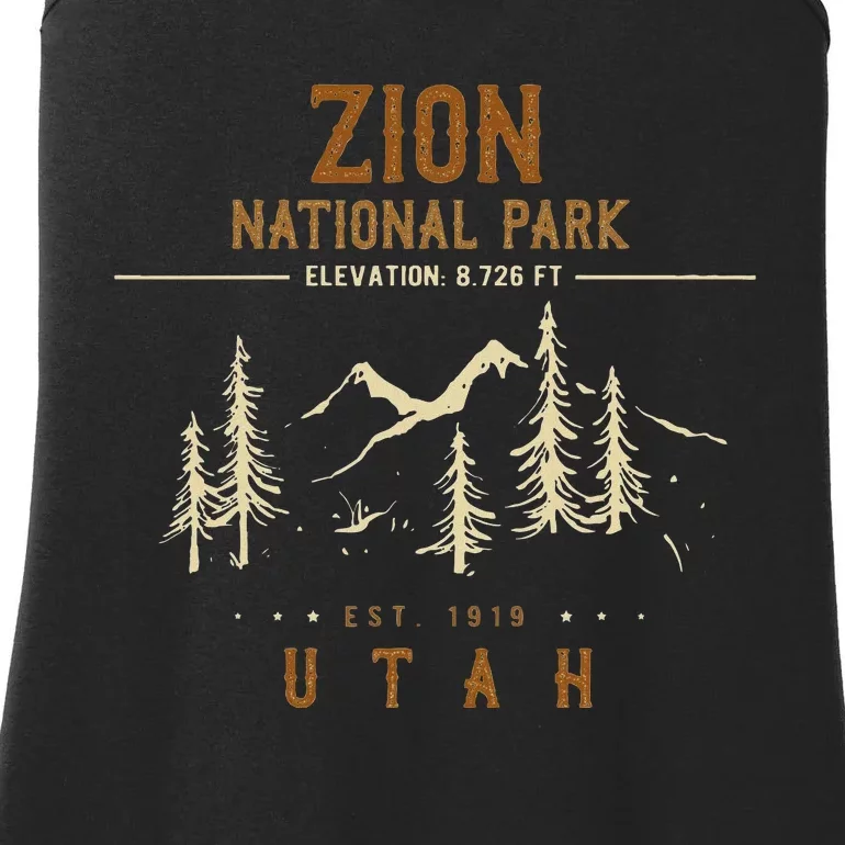 Zion National Park Us Nationalpark In Utah Ladies Essential Tank