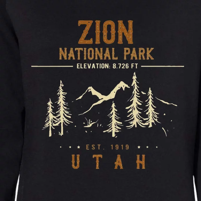 Zion National Park Us Nationalpark In Utah Womens California Wash Sweatshirt