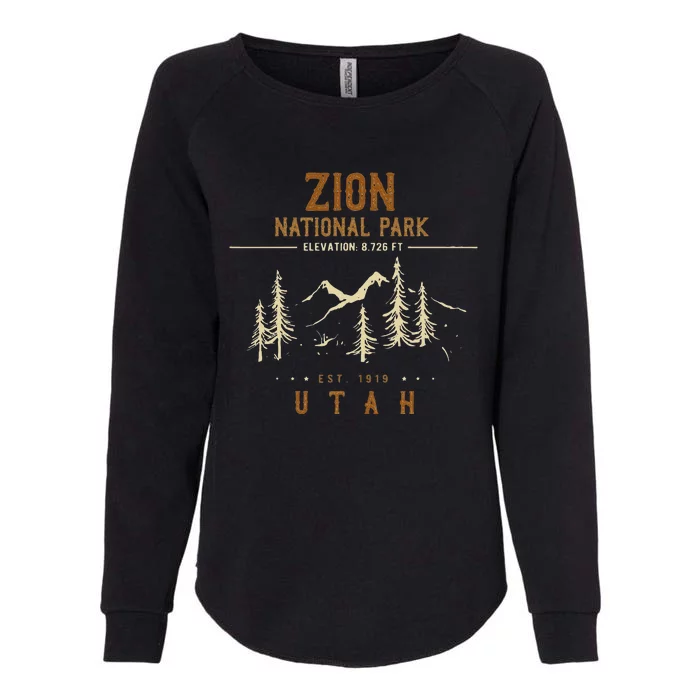 Zion National Park Us Nationalpark In Utah Womens California Wash Sweatshirt