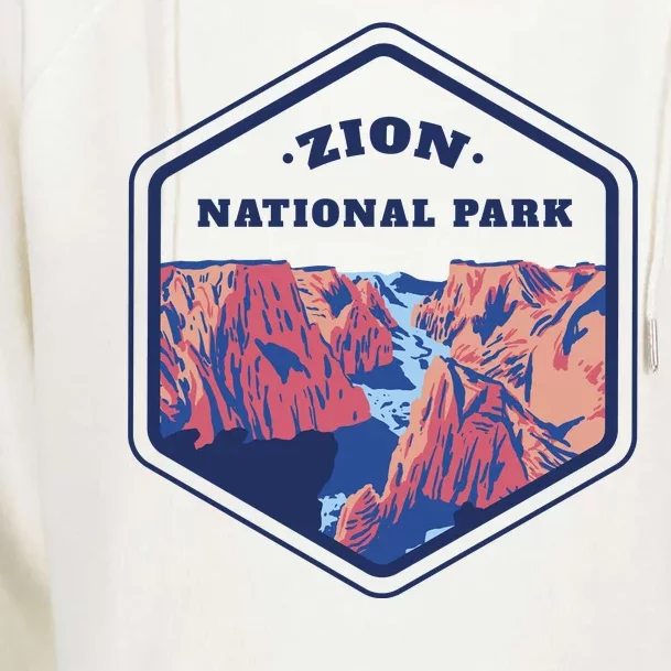 Zion National Park Womens Funnel Neck Pullover Hood