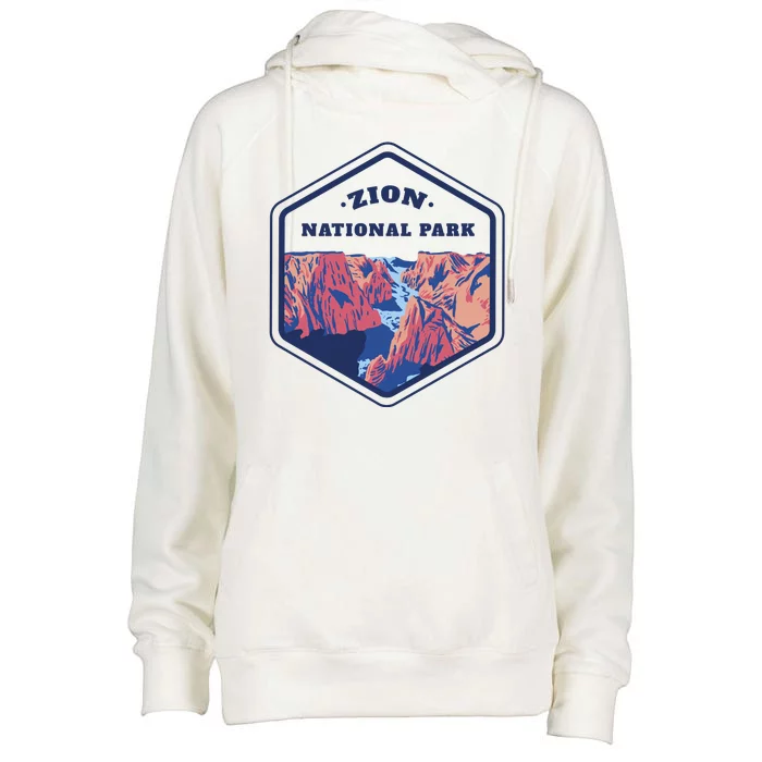 Zion National Park Womens Funnel Neck Pullover Hood