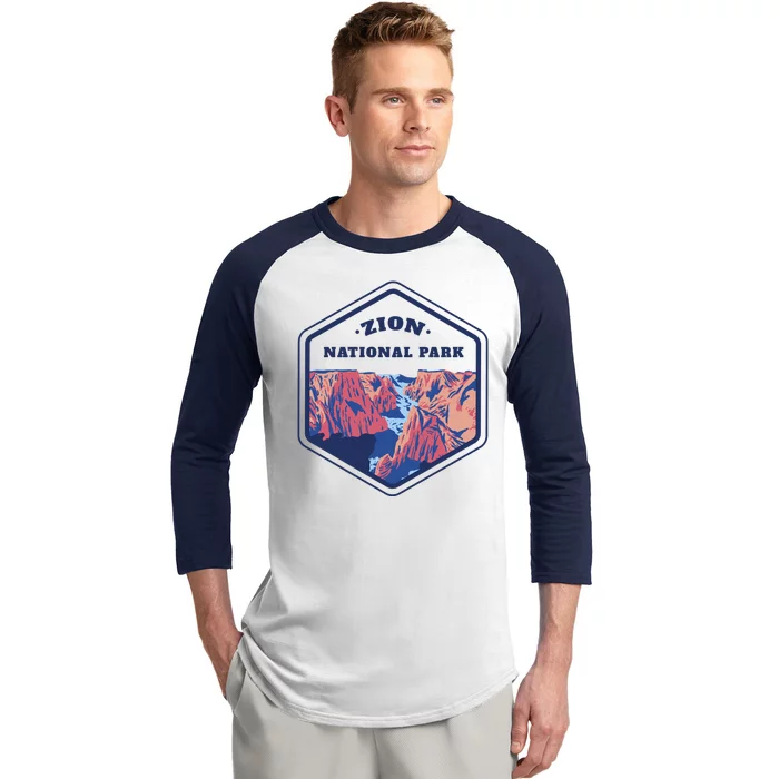 Zion National Park Baseball Sleeve Shirt