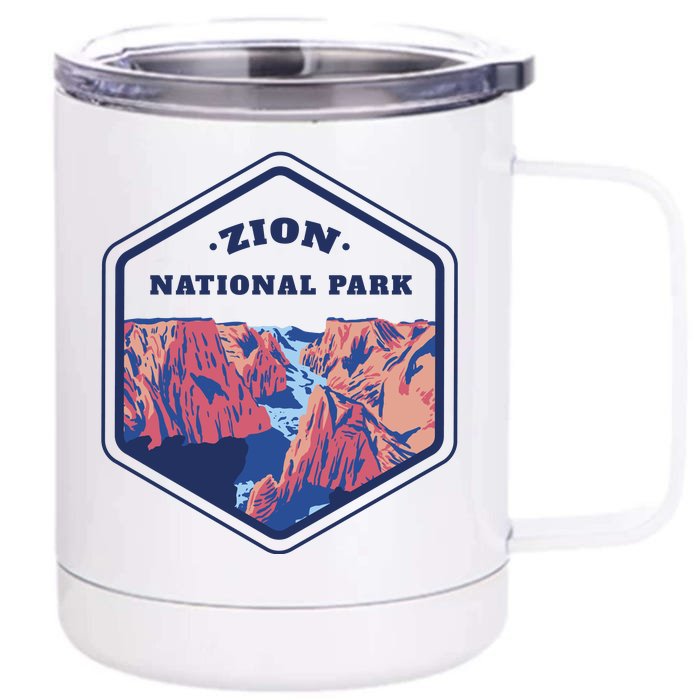 Zion National Park Front & Back 12oz Stainless Steel Tumbler Cup