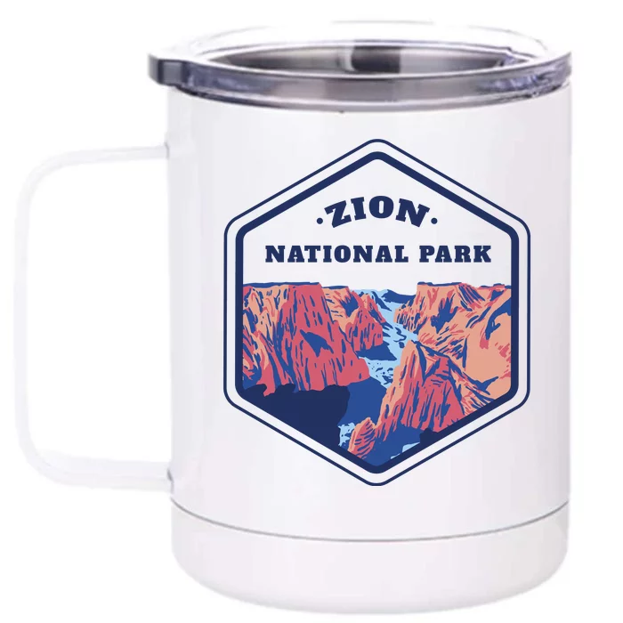 Zion National Park Front & Back 12oz Stainless Steel Tumbler Cup