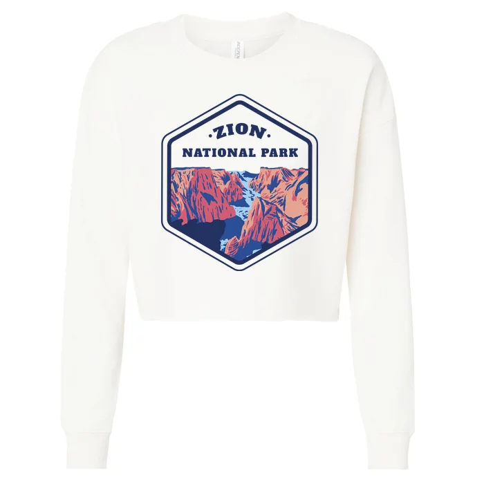 Zion National Park Cropped Pullover Crew