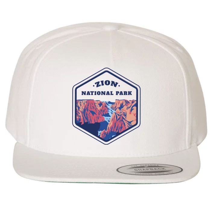 Zion National Park Wool Snapback Cap