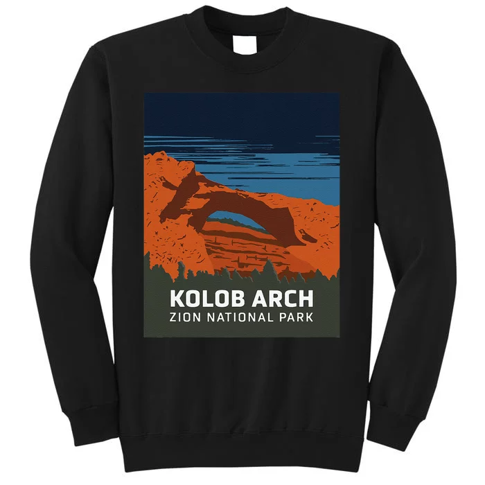 Zion National Park Kolob Arch Poster Tall Sweatshirt