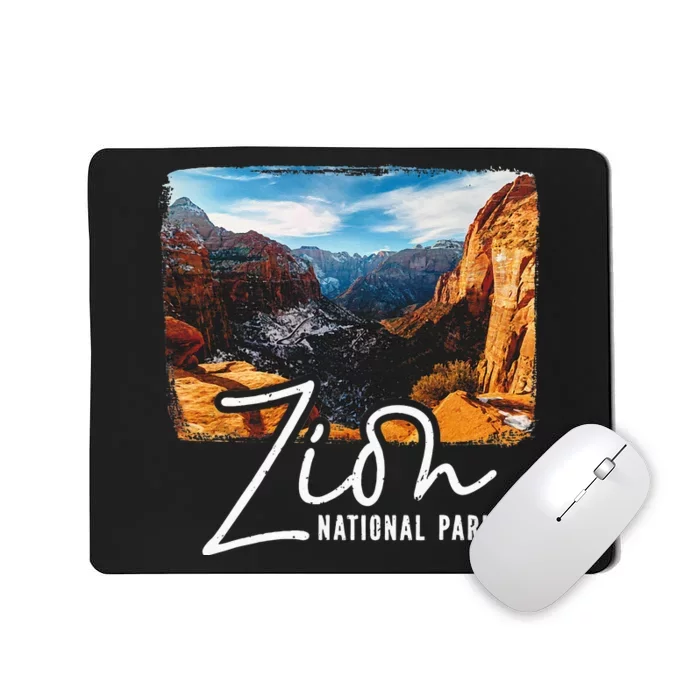 Zion National Park Utah Tourist Zion Park Mousepad