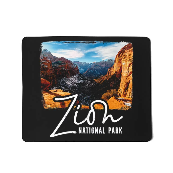 Zion National Park Utah Tourist Zion Park Mousepad