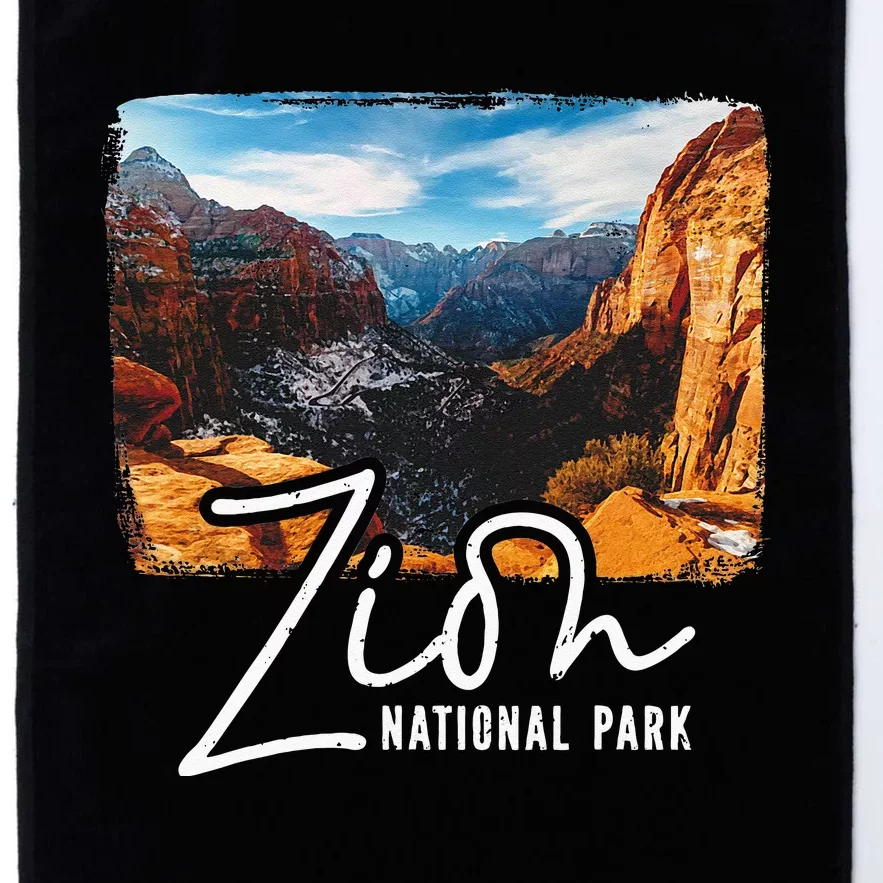 Zion National Park Utah Tourist Zion Park Platinum Collection Golf Towel