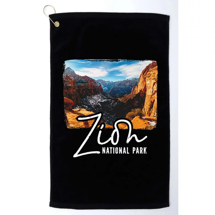 Zion National Park Utah Tourist Zion Park Platinum Collection Golf Towel