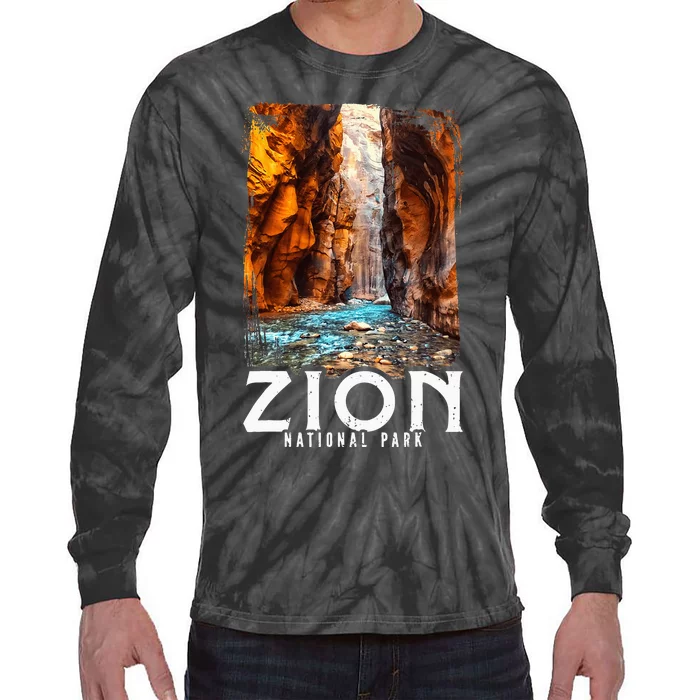 Zion National Park Zion National Park Utah Tourist Tie-Dye Long Sleeve Shirt