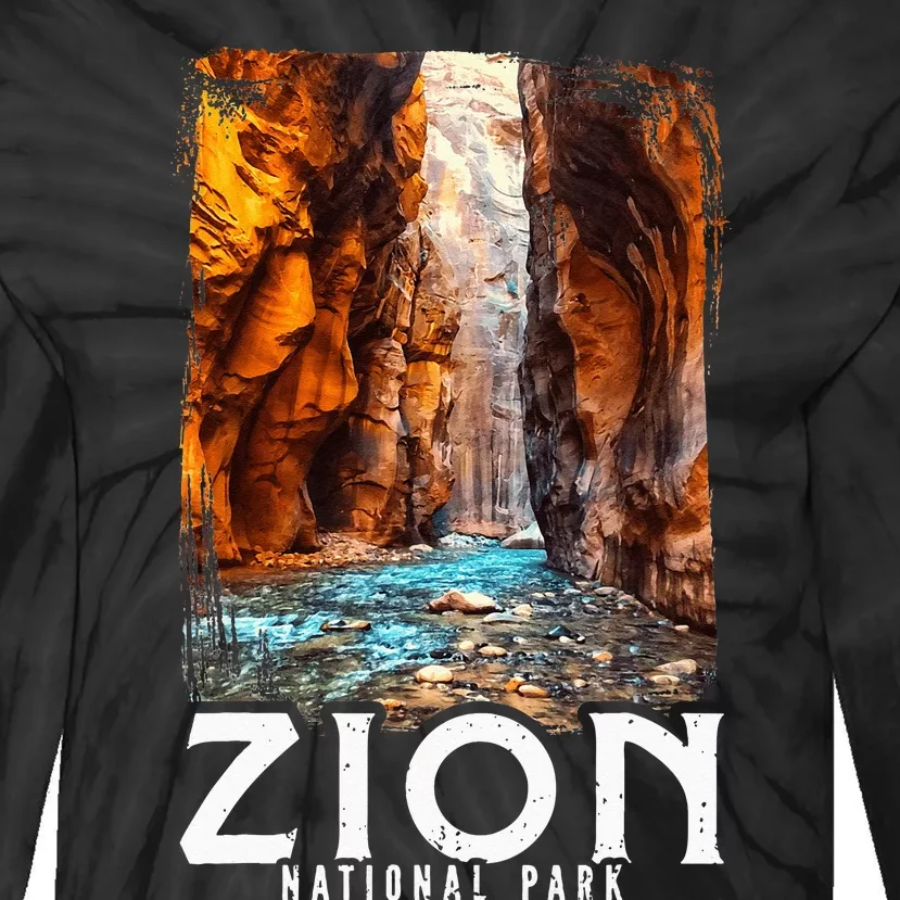 Zion National Park Zion National Park Utah Tourist Tie-Dye Long Sleeve Shirt