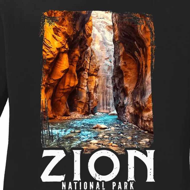 Zion National Park Zion National Park Utah Tourist Ladies Long Sleeve Shirt