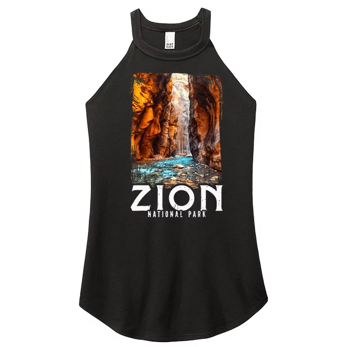 Zion National Park Zion National Park Utah Tourist Women’s Perfect Tri Rocker Tank