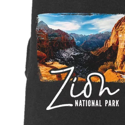 Zion National Park Utah Tourist Zion Park Doggie 3-End Fleece Hoodie