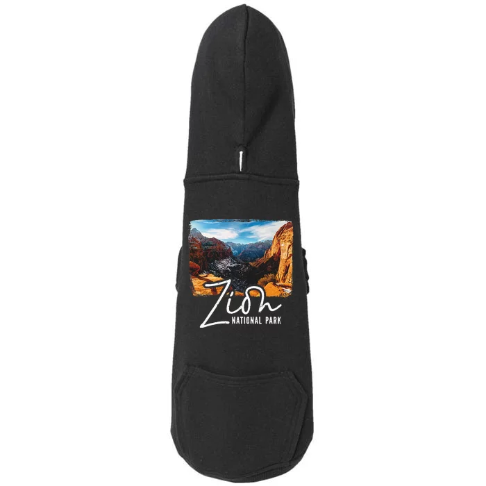 Zion National Park Utah Tourist Zion Park Doggie 3-End Fleece Hoodie