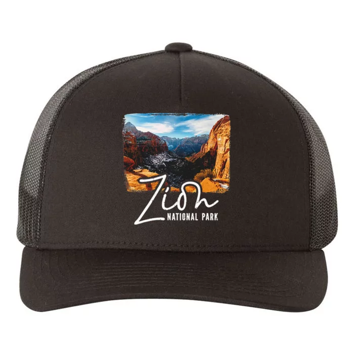 Zion National Park Utah Tourist Zion Park Yupoong Adult 5-Panel Trucker Hat